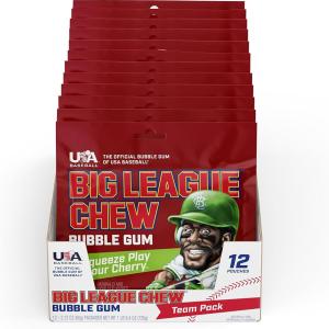 BIG LEAGUE CHEW SOUR CHERRY (12x60g)