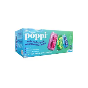 Poppi Blue Variety Pack (15x355ml)