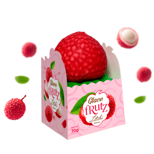 Frutz Lychee - Glace Trompe L'oeil (60x75g)